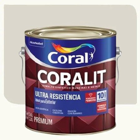 Esmalte Coral Coralit Ultra Resistência Brilhante Branco  Gelo 3,6 Litros