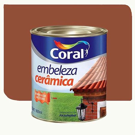 Tinta Esmalte Coral Embeleza Cerâmica Coral 0,9 Litros