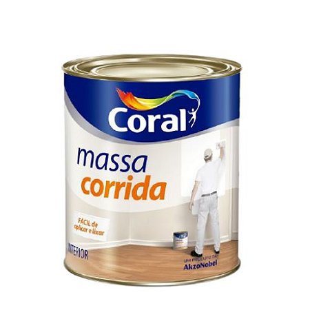 Massa Corrida Coral  Interior 0,9 Litros