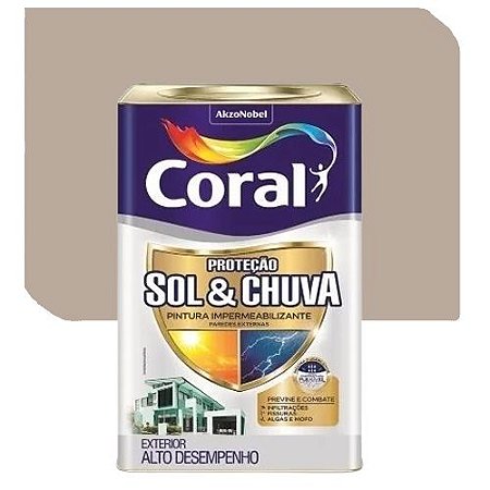 Tinta Impermeabilizante Coral Sol e Chuva Cogumelo Japonês 18 Litros