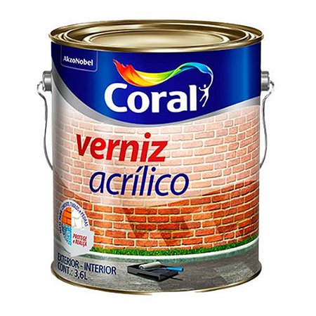 Verniz Acrilico Coral 3,6 Litros
