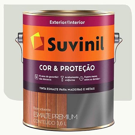 Tinta Esmalte Suvinil Cor & Proteção Brilhante Gelo 3,6 Litros