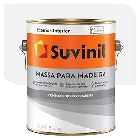 Massa para Madeira Suvinil Interior/Exterior 3,6 Litros/6kg