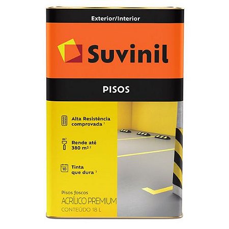 Tinta Piso Suvinil Fosco Branco 18 Litros