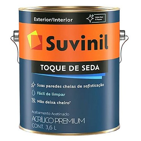 Tinta Acrílica Suvinil Toque de Seda Branco Neve 3,6L