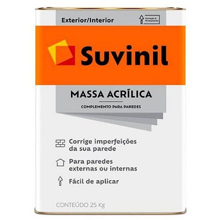 Massa Acrílica Suvinil Interior/Exterior 15,5 LT/25KG