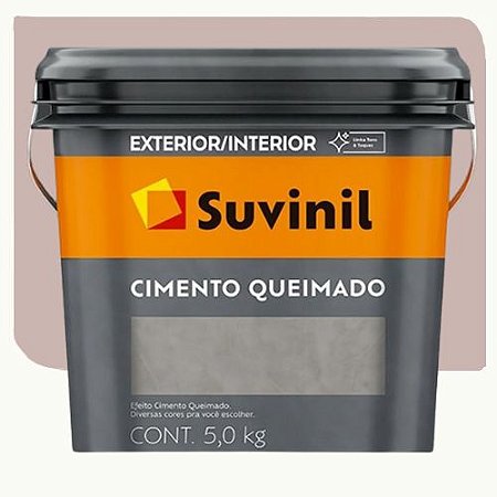 Massa para Efeito Suvinil Cimento Queimado Pedra Rosada 5KG