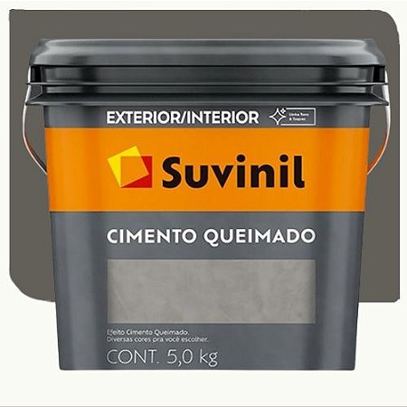 Massa para Efeito Suvinil Cimento Queimado Interior/Exterior Tunel de Concreto 5KG