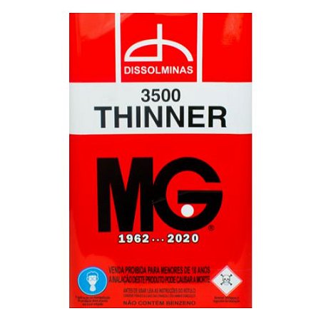 Thinner Comum Dissolminas (MG 3500) 18 Litros