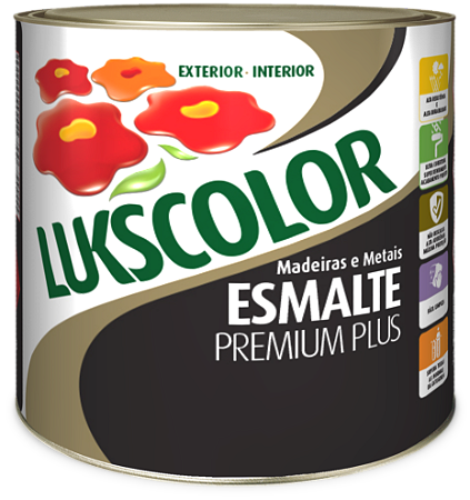 Tinta Esmalte Lukscolor Luks Brilhante Conhaque 3,6 Litros
