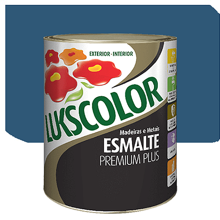 Tinta Esmalte Lukscolor Luks Brilhante Azul França 0,9 Litros