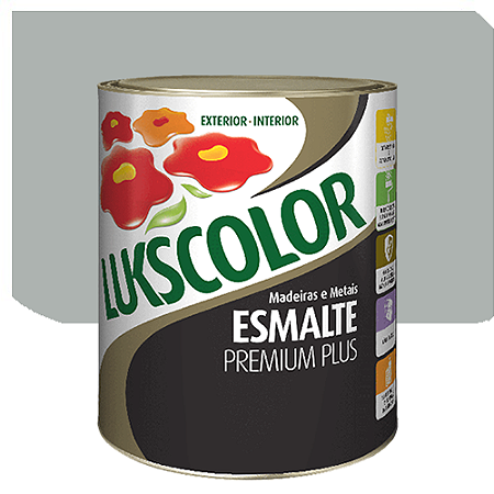 Tinta Esmalte Lukscolor Luks Brilhante Platina 0,9 Litros