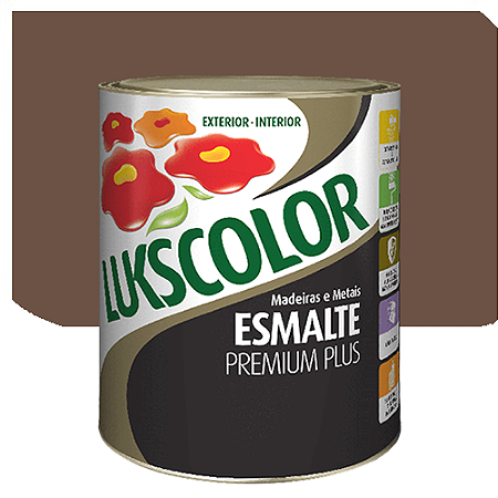 Tinta Esmalte Lukscolor Luks Brilhante Tabaco 0,9 Litros