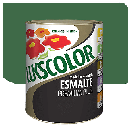 Tinta Esmalte Lukscolor Luks Brilhante Verde Folha 0,9 Litros