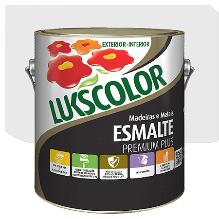 Tinta Esmalte Lukscolor Luks Fosco Branco 3,6 Litros