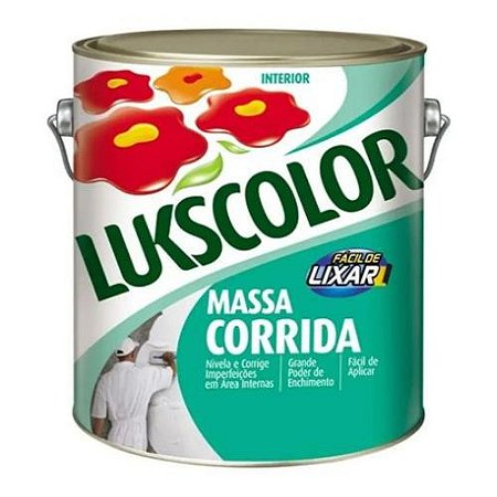 Massa Corrida Lukscolor Interior 3,6 Litros