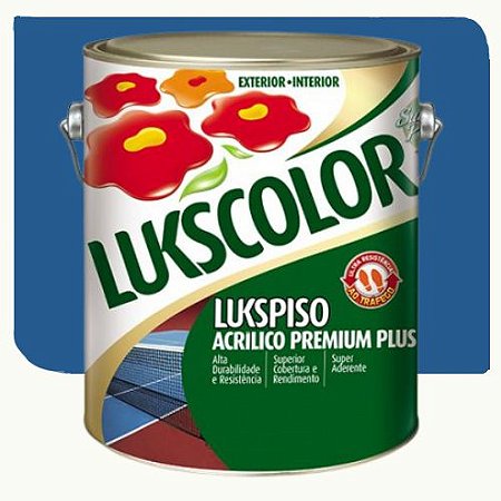 Tinta Lukscolor LuksPiso Fosco Azul 3,6 Litros