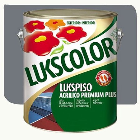 Tinta Lukscolor LuksPiso Fosco Cinza 3,6 Litros