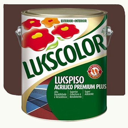 Tinta Lukscolor LuksPiso Fosco Marrom 3,6 Litros