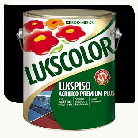 Tinta Lukscolor LuksPiso Fosco Preto 3,6 Litros