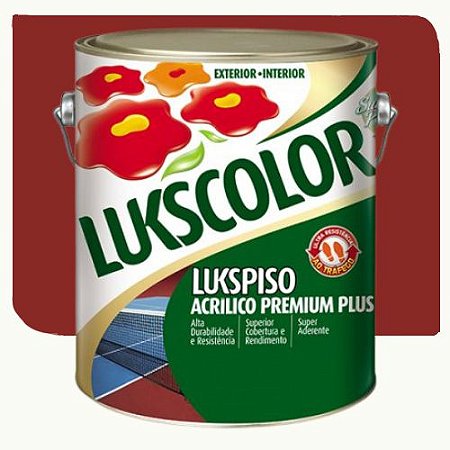 Tinta Lukscolor LuksPiso Fosco Vermelho 3,6 Litros