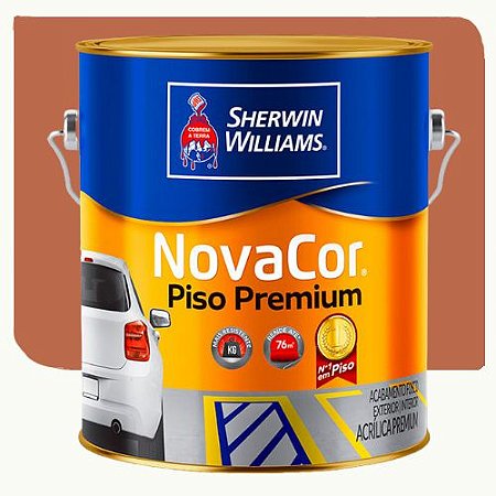 Tinta Piso Sherwim Williams Novacor Fosco Castor 3,6 Litros