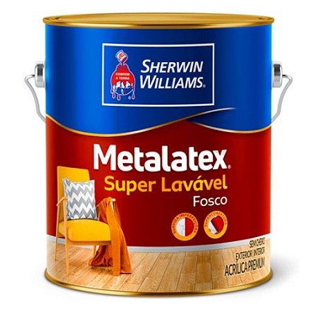 Tinta Acrílica Sherwim Williams Metalatex Fosco Branco 3,6 Litros