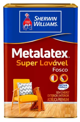 Tinta Acrílica Sherwim Williams Metalatex Fosco Branco Gelo 18 Litros