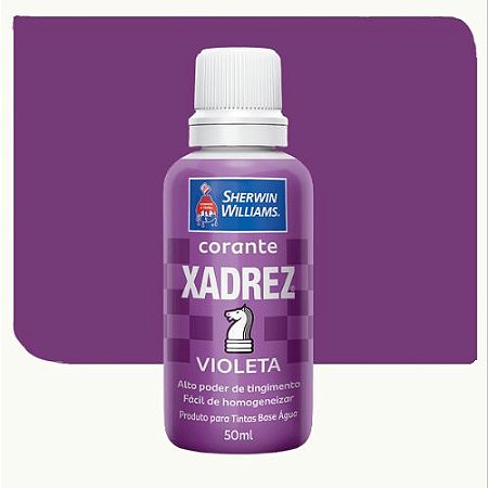 Corante Xadrez Violeta 50ml Para Tinta 31109978./ Kit Com 12