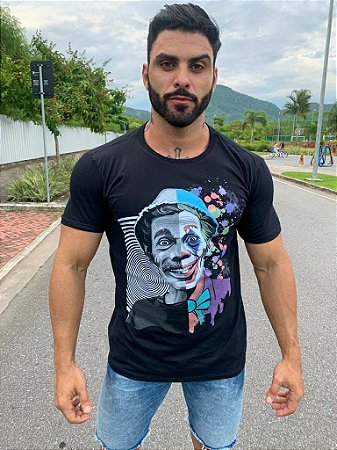 Camisa Seu Madruga e Coringa - Preta