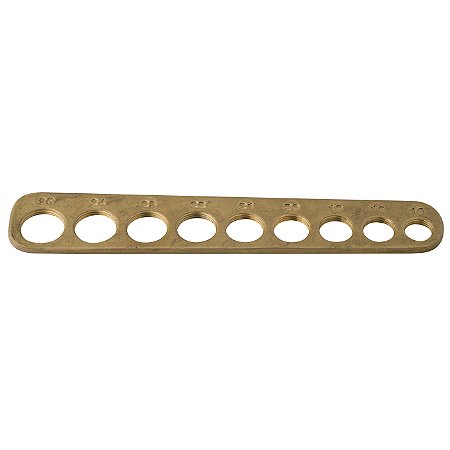 Régua de Furação 16mm a 24mm