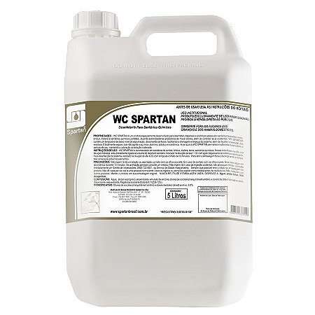 WC Spartan 5 Litros Desinfetante De Sanitário Químico