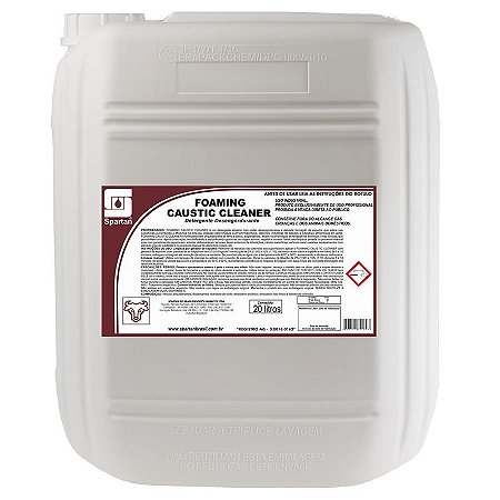 Foaming Caustic Cleaner 20 Litros Detergente Desengordurante - Spartan