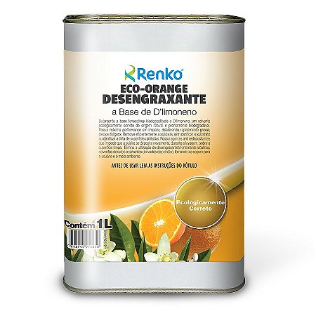 Eco Orange 1 Litro Desengraxante A Base De D'Limoneno Renko