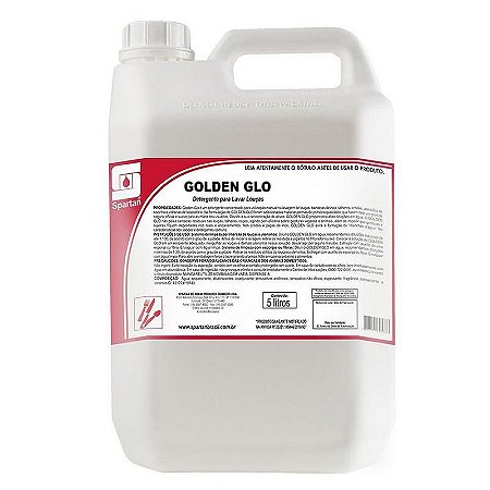 Kit Com 2 Golden Glo 5 Litros Detergente Neutro Concentrado Spartan