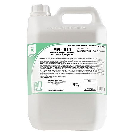 Kit Com 2 PM 611 5 Litros Bactericida Fungicida E Algicida Para Sistema Resfriamento Spartan