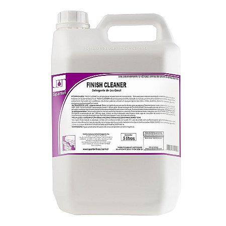 Finish Cleaner 5 Litros Detergente Neutro Para Porcelanato - Spartan