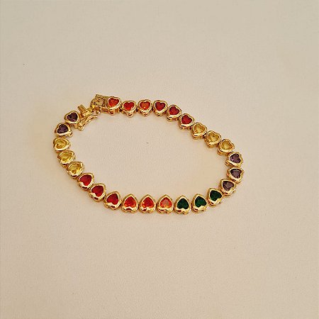 Pulseira Corações
