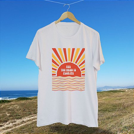 Camiseta FLN All you need is Floripa Branca