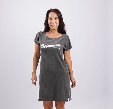 Vestido T Shirt Beiramar Grafite