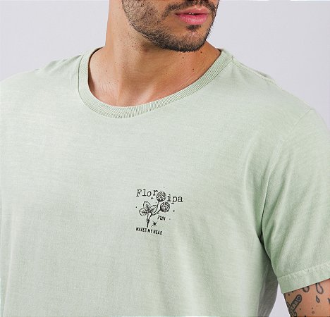 Camiseta Flor Ipa Verde Menta
