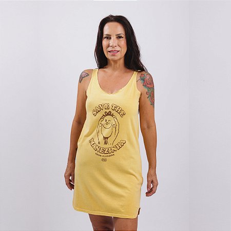 Vestido Regata Save The Manezinha Mostarda