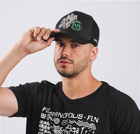 Boné Trucker Rupestre Preto
