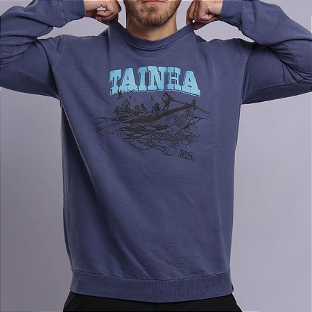 BLUSÃO DE MOLETOM AZUL Z11