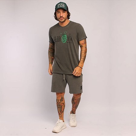 Camiseta Flor Ipa Grafite