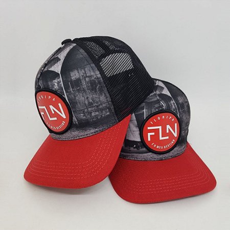 Boné FLN Trucker Vermelho Pontes