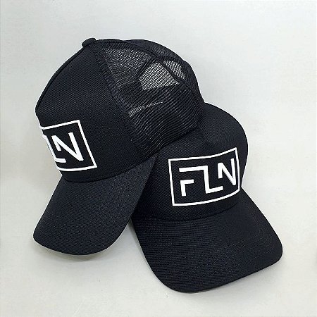 Boné FLN Trucker Preto Clássico