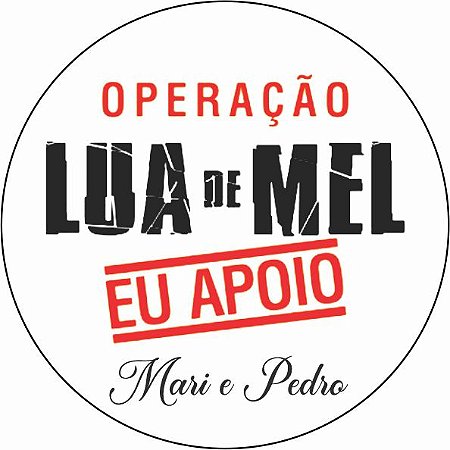 Adesivo Operação Lua de Mel Hora da Gravata