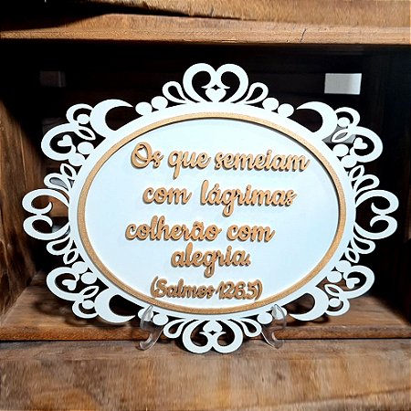 Placa de Casamento - Os que semeiam - MOD 010