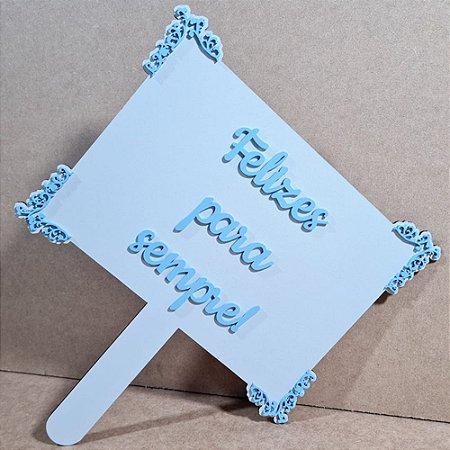 Placa de Casamento - Felizes para Sempre - MOD 009